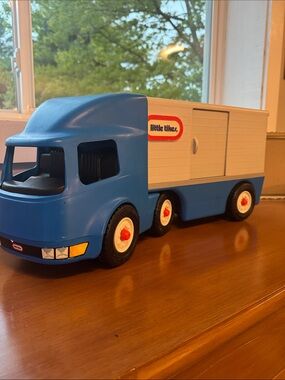 Vintage Blue Little Tikes Toy Transport Truck